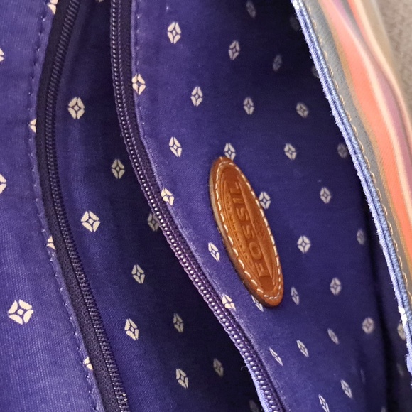 Fossil KeyPer Crossbody Bag Multicolor Stripes - Picture 6 of 7